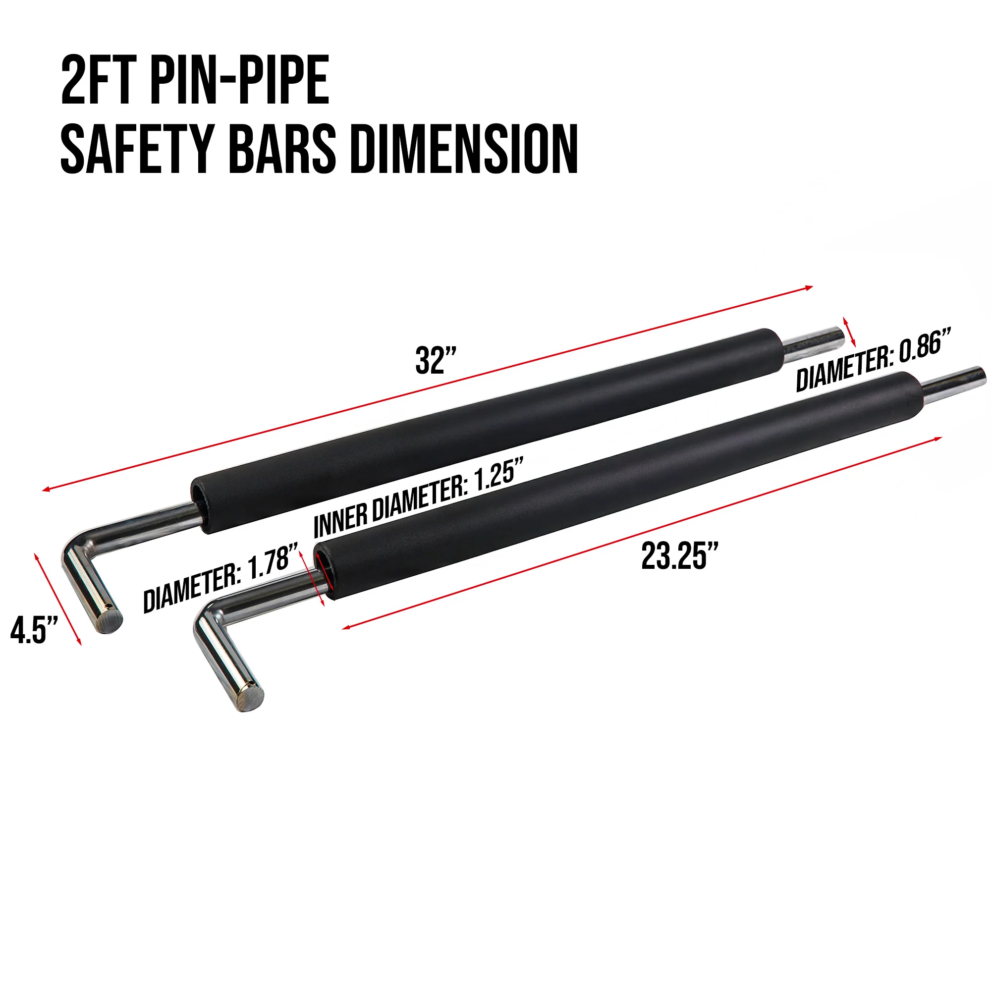 Pin-Pipe Safety Bars - Pairs - Image 3