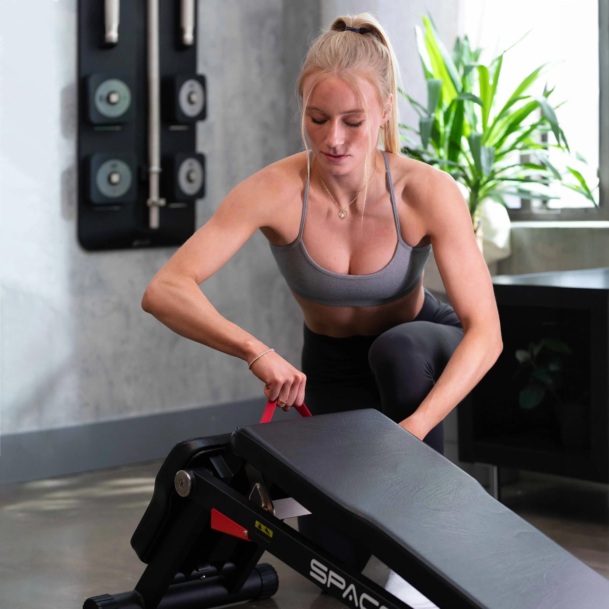 SpaceSmart Folding Adjustable Weight Bench - Image 7