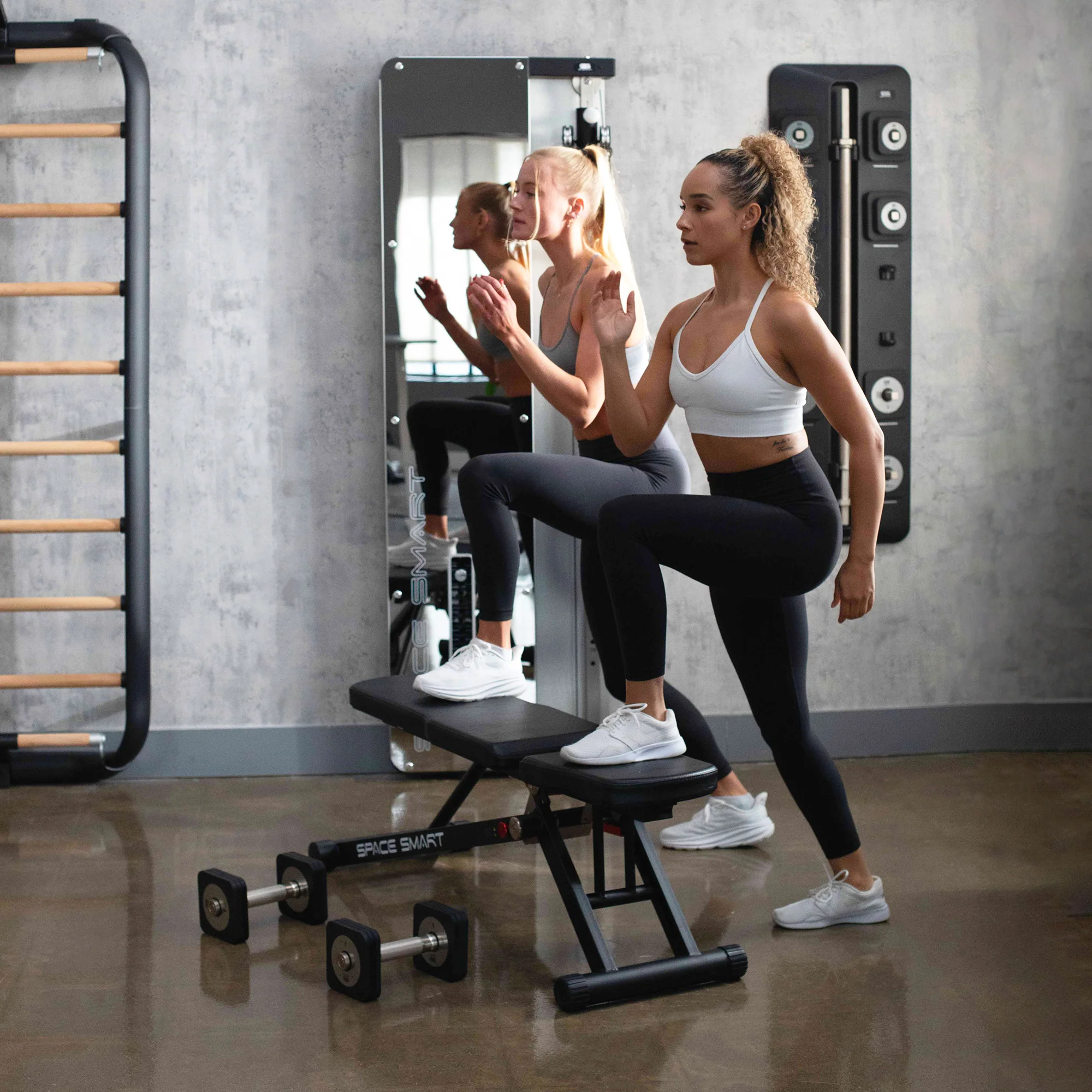 SpaceSmart Folding Adjustable Weight Bench - Image 9