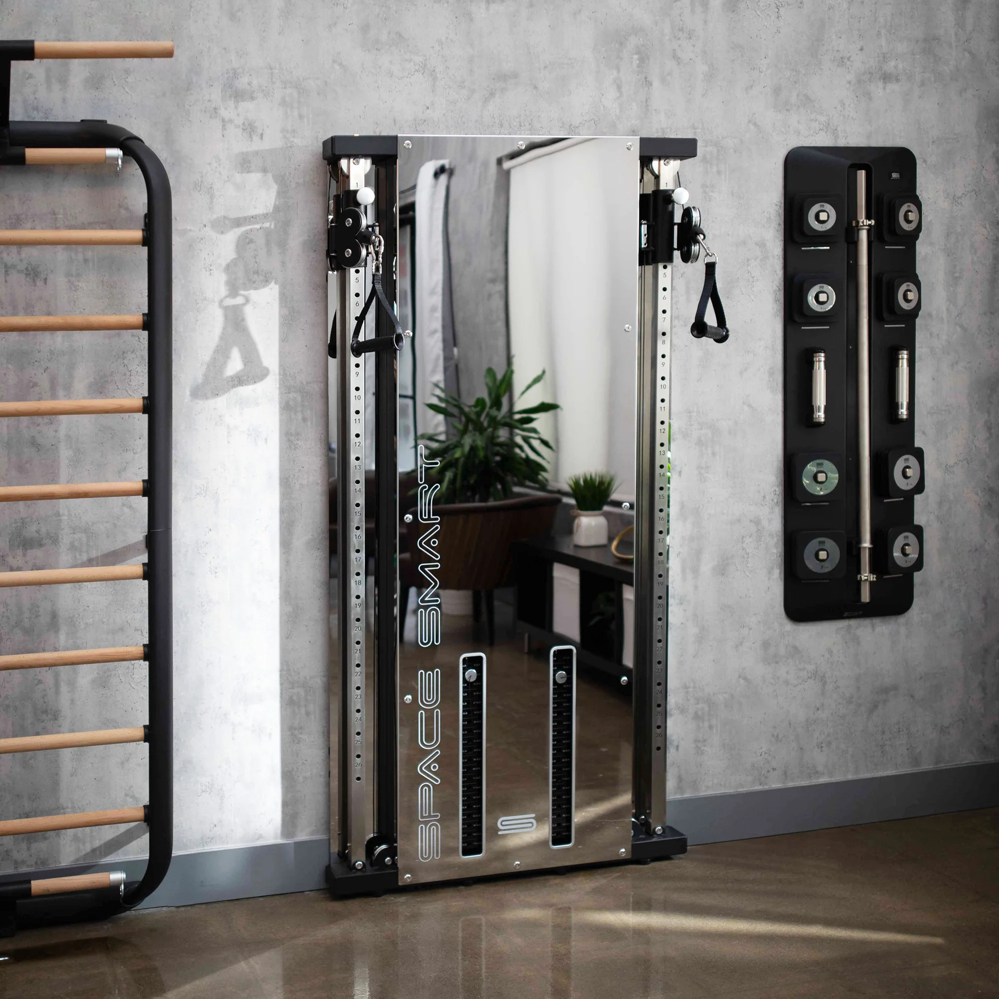 SpaceSmart Wall-Mounted Functional Trainer - Double Stack - Image 13