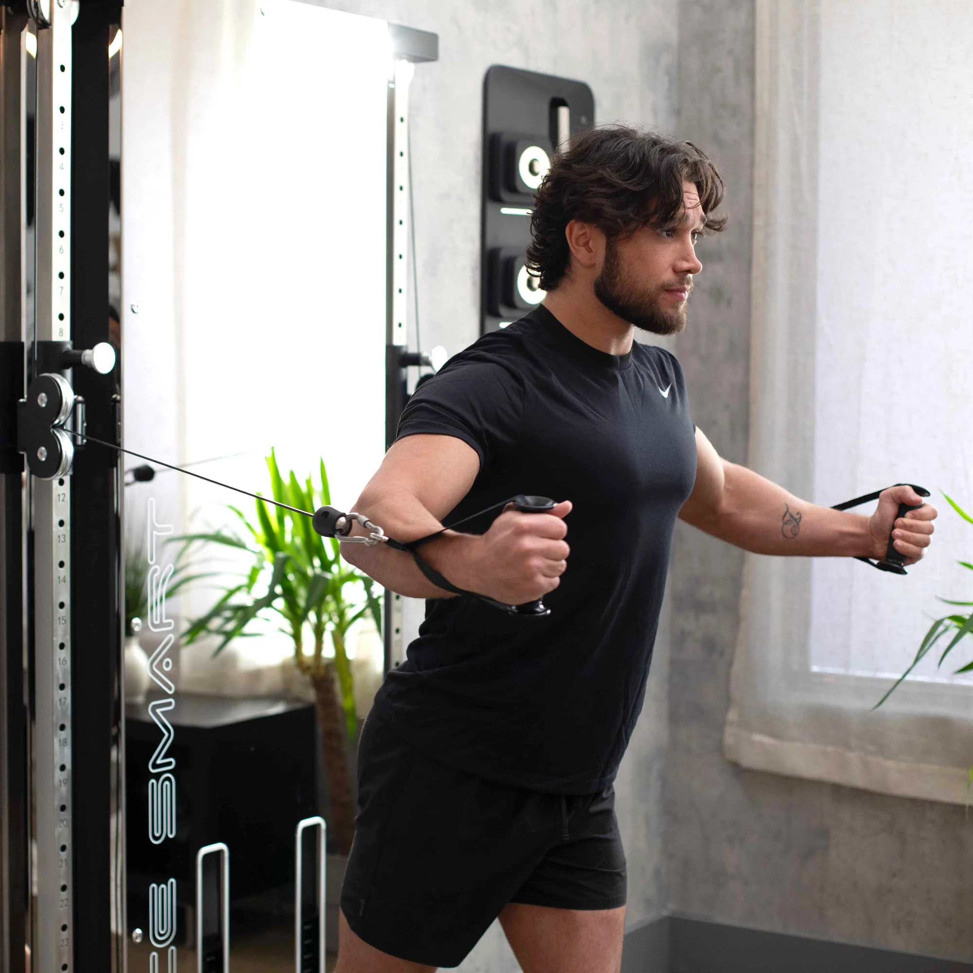 SpaceSmart Wall-Mounted Functional Trainer - Double Stack - Image 4