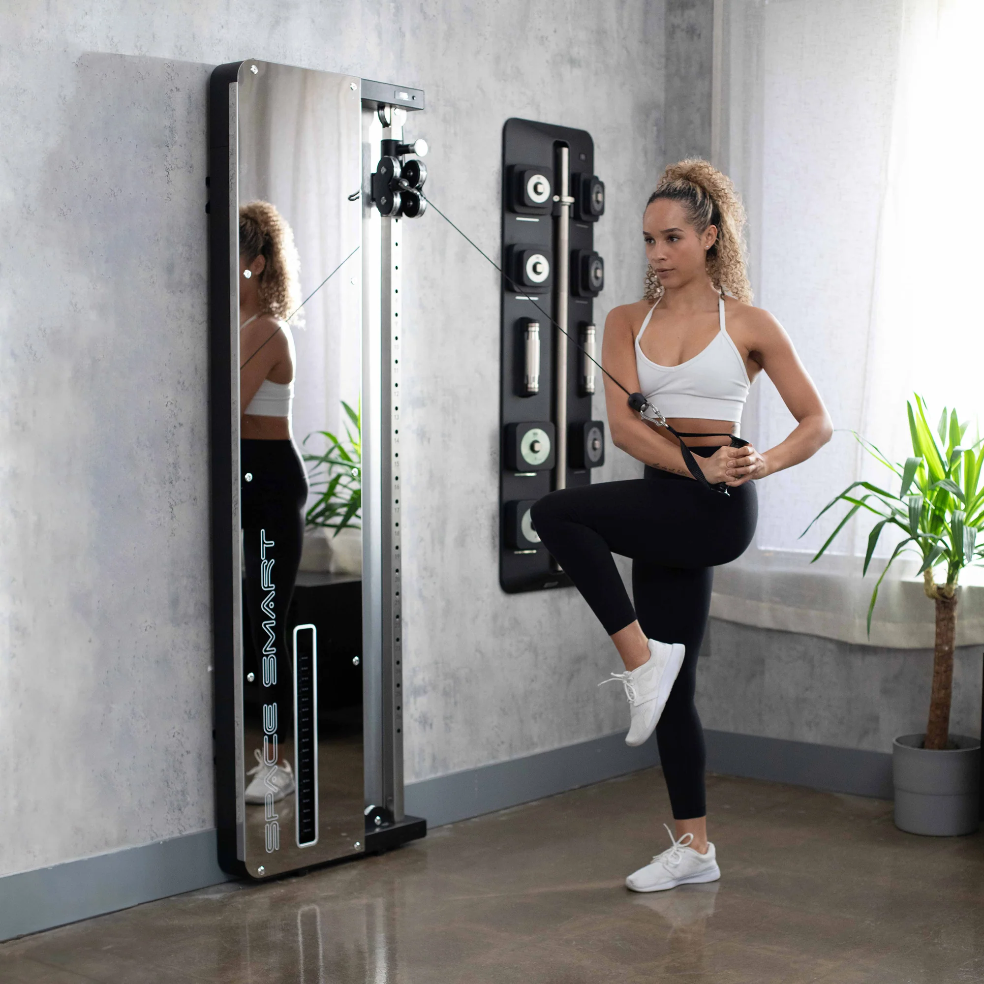 SpaceSmart Wall-Mounted Functional Trainer - Single Stack - Image 5