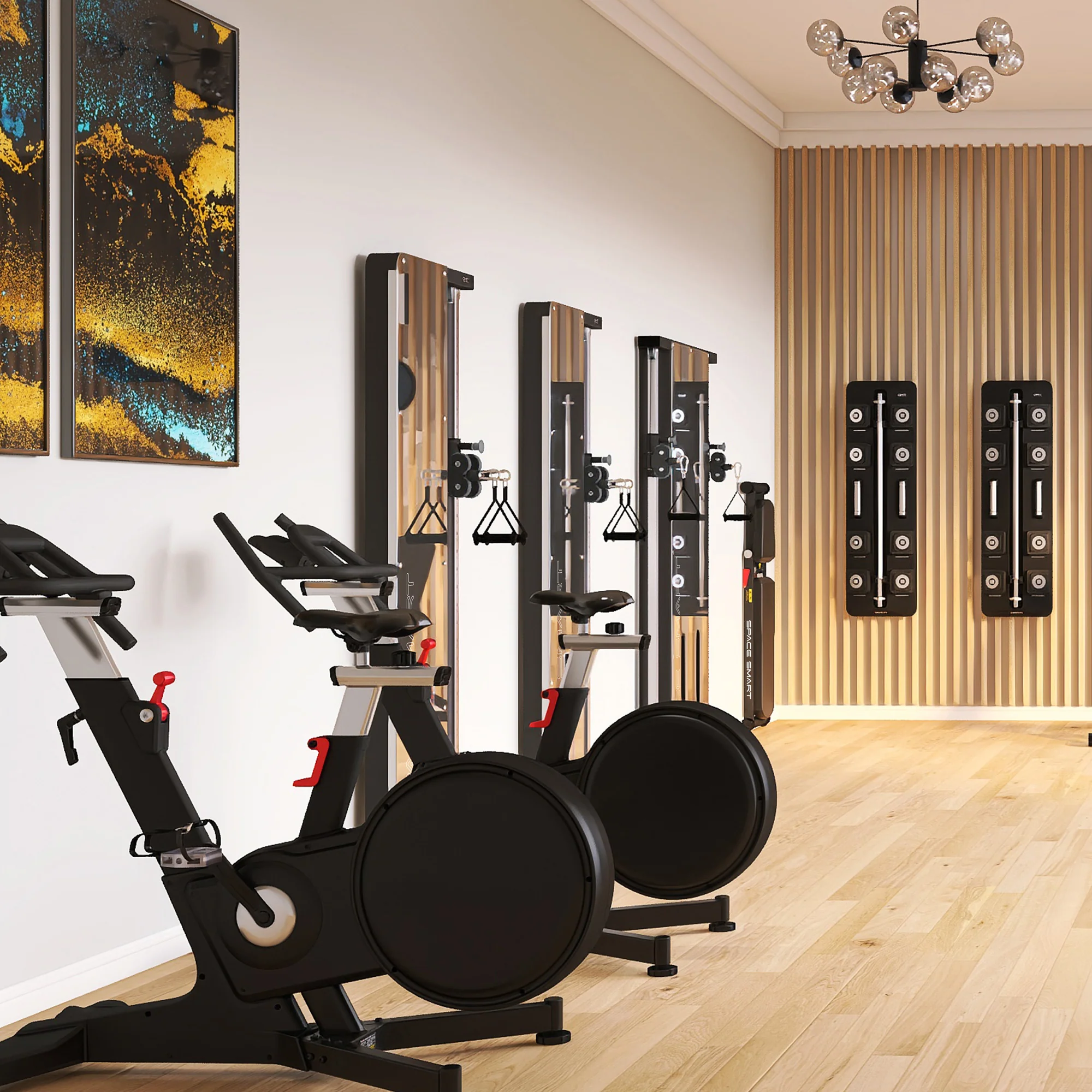 SpaceSmart Wall-Mounted Functional Trainer - Single Stack - Image 8