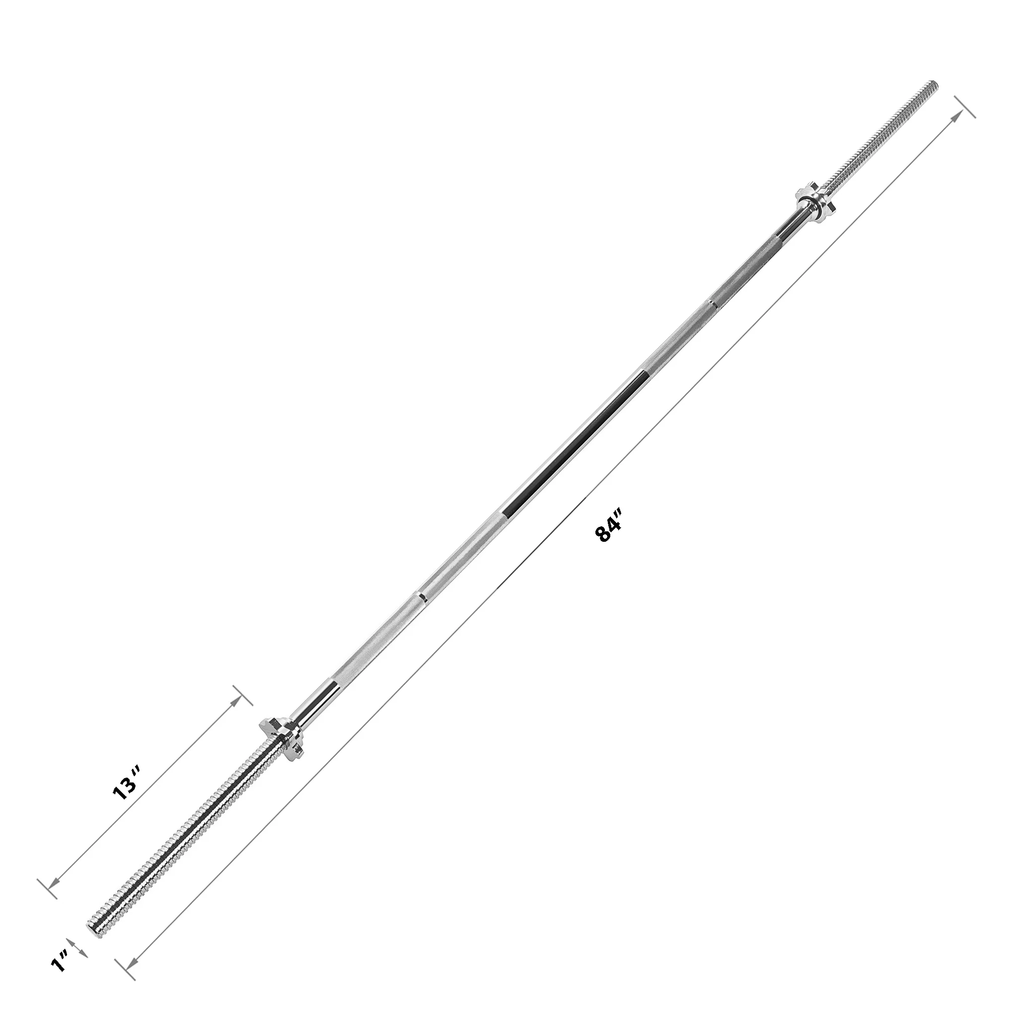 Standard Solid Chromed 7ft Bar - Image 3