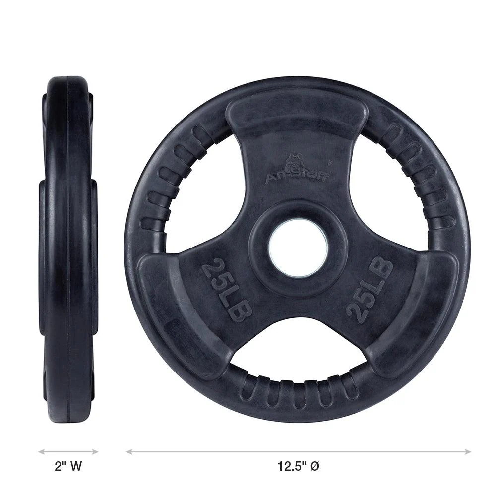 AmStaff Fitness Virgin Rubber Grip Olympic Plates - Image 5