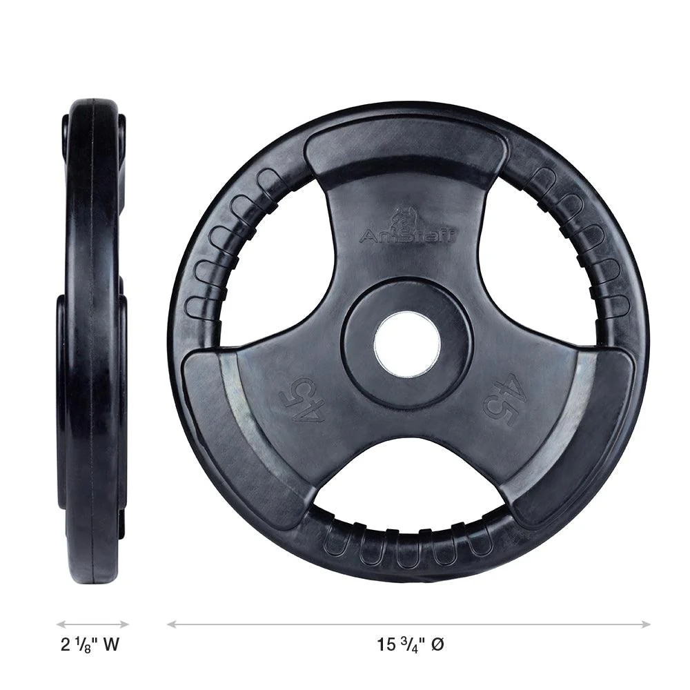 AmStaff Fitness Virgin Rubber Grip Olympic Plates - Image 7