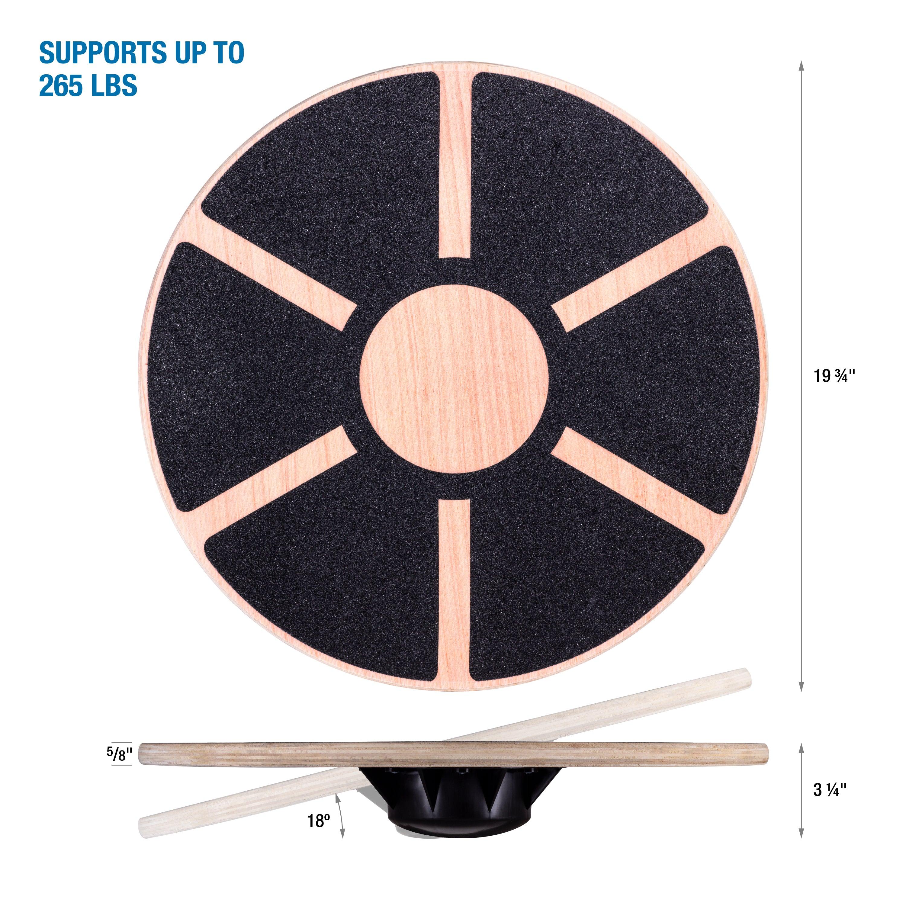 Wooden Wobble Board with Grip - Image 4